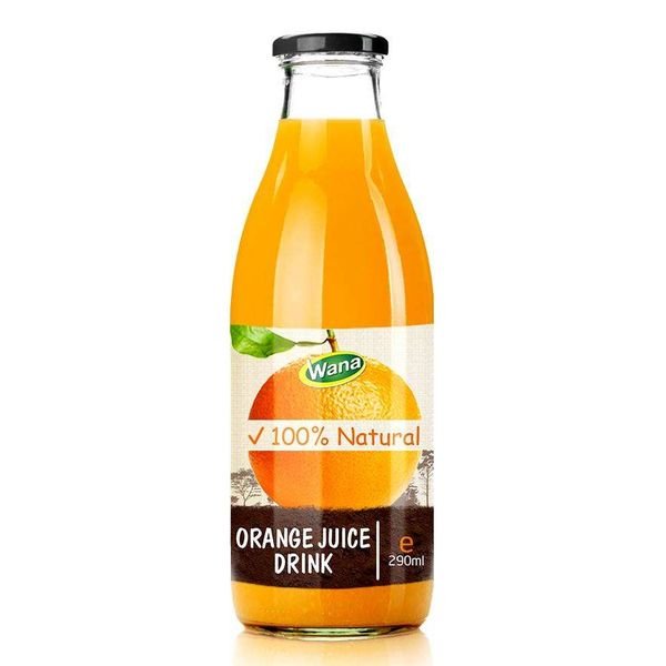 100% Natural Orange Juice Drink in 290ml Glass Bottle - FRESH FRUIT JUICE FROM VIETNAM