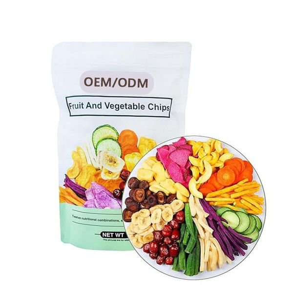 Wholesale Healthy Snacks Food Mixed Dried Fruits And Vegetable Chips Crisp Snacks Freeze Fruit Organic Dry Fruit